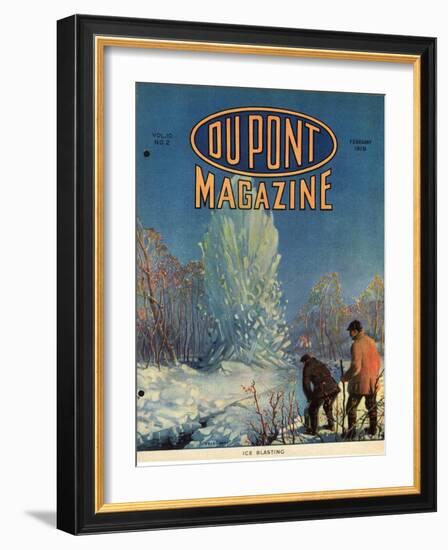 Ice Blasting, Front Cover of the 'Dupont Magazine', February 1919-American School-Framed Giclee Print