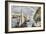 Ice Boat Race on the Hudson River, 19th Century-Currier & Ives-Framed Giclee Print