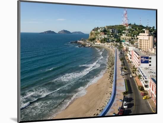 Ice Box Hill (Cerro de la Neveria) and the Olas Altas Beach, Mazatlan, Mexico-Charles Sleicher-Mounted Photographic Print