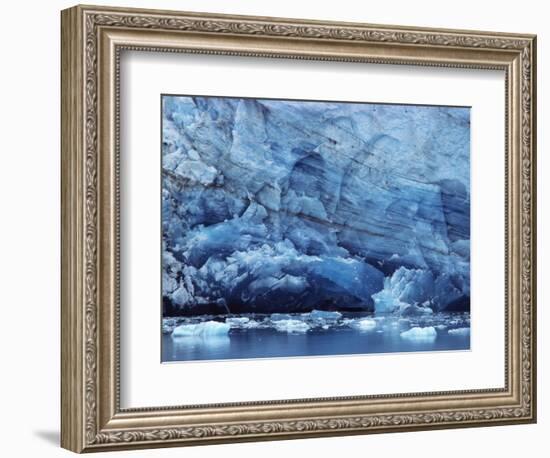 Ice Breaking off Glacier-Mick Roessler-Framed Photographic Print