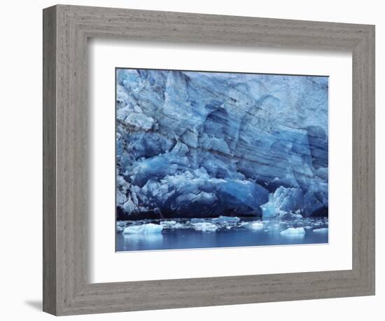 Ice Breaking off Glacier-Mick Roessler-Framed Photographic Print