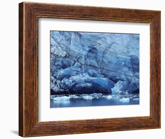 Ice Breaking off Glacier-Mick Roessler-Framed Photographic Print