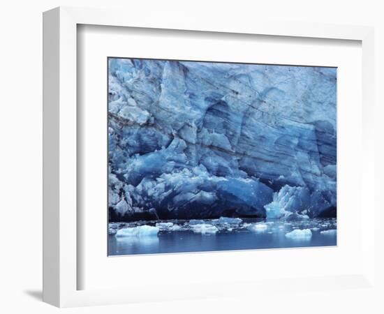 Ice Breaking off Glacier-Mick Roessler-Framed Photographic Print
