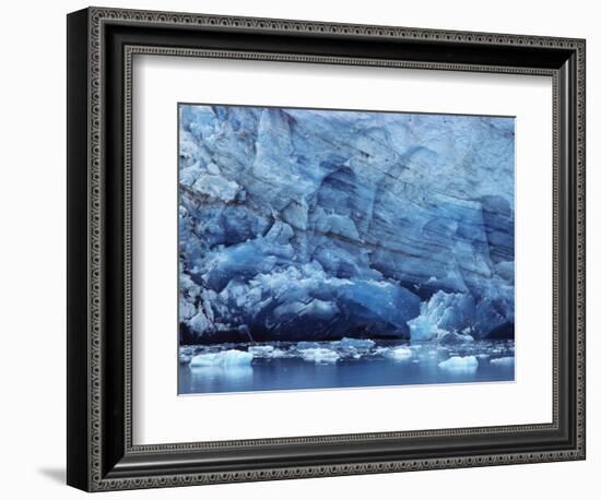 Ice Breaking off Glacier-Mick Roessler-Framed Photographic Print