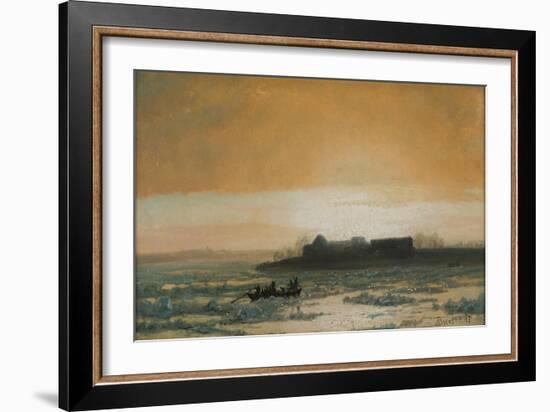 Ice Breaking Up, 1889-Albert Bierstadt-Framed Giclee Print