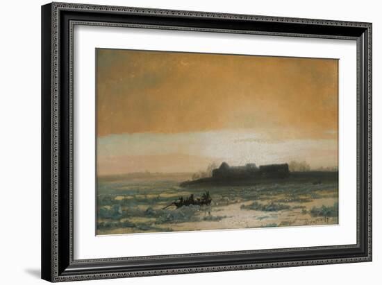 Ice Breaking Up, 1889-Albert Bierstadt-Framed Giclee Print