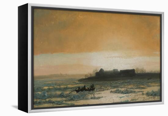 Ice Breaking Up, 1889-Albert Bierstadt-Framed Premier Image Canvas