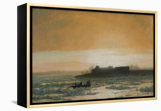 Ice Breaking Up, 1889-Albert Bierstadt-Framed Premier Image Canvas