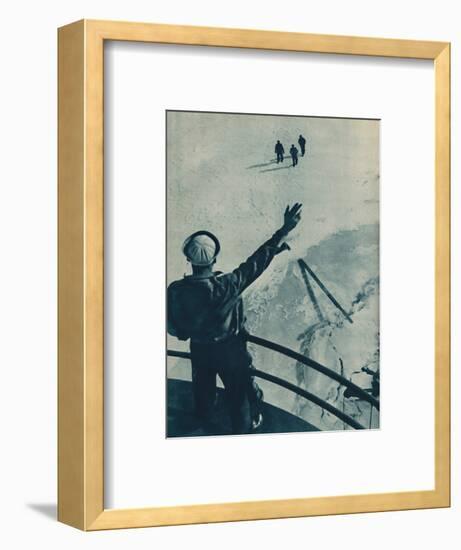 'Ice Bridge in U.S.A.', 1936-Unknown-Framed Photographic Print