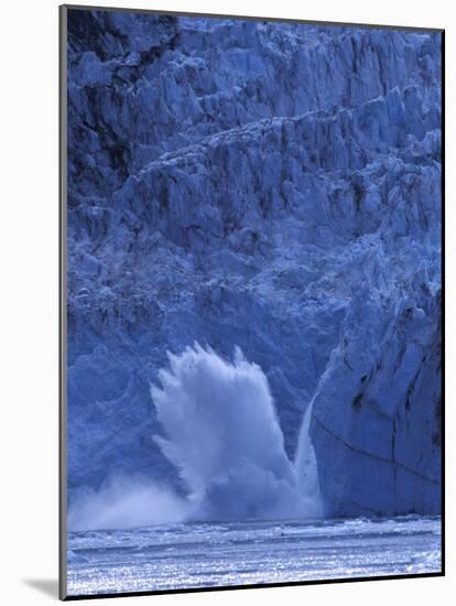 Ice Calves off Tidewater Surprise Glacier, Harriman Fjord, Prince William Sound, Alaska, USA-Hugh Rose-Mounted Photographic Print