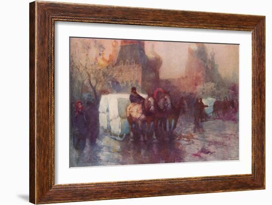 'Ice Carrying in Moscow', c19th century-Paolo Sala-Framed Giclee Print