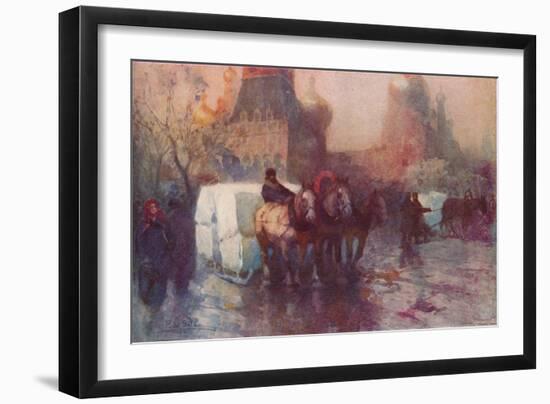 'Ice Carrying in Moscow', c19th century-Paolo Sala-Framed Giclee Print