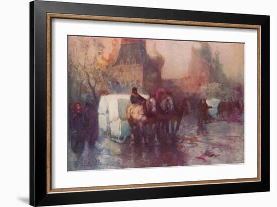 'Ice Carrying in Moscow', c19th century-Paolo Sala-Framed Giclee Print