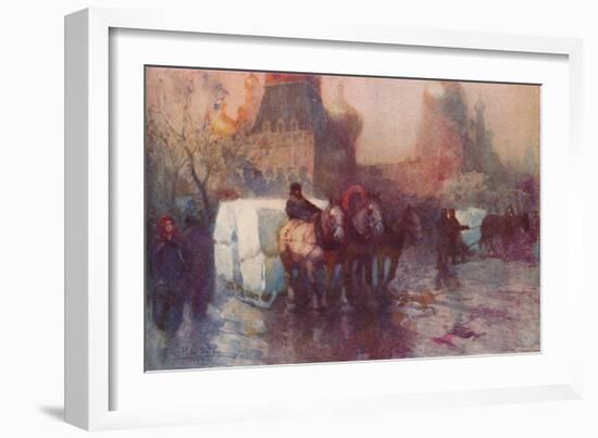 'Ice Carrying in Moscow', c19th century-Paolo Sala-Framed Giclee Print