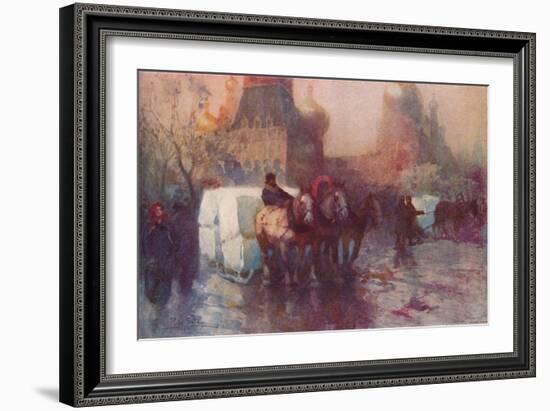 'Ice Carrying in Moscow', c19th century-Paolo Sala-Framed Giclee Print