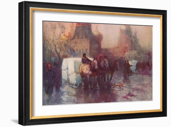 'Ice Carrying in Moscow', c19th century-Paolo Sala-Framed Giclee Print