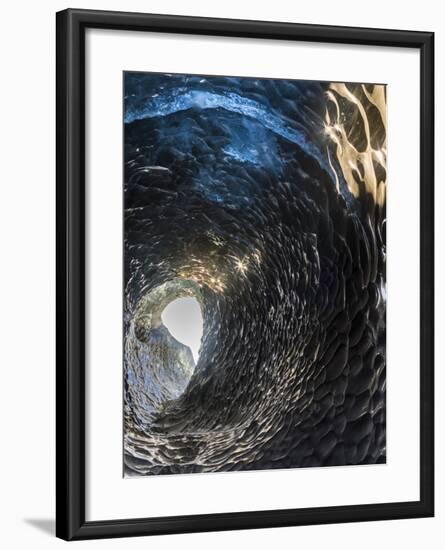 Ice Cave in the Glacier Breidamerkurjokull in Vatnajokull National Park. Entrance to the Ice Cave-Martin Zwick-Framed Photographic Print