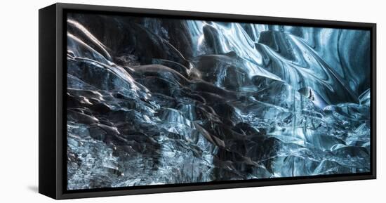 Ice Cave in the Glacier Breidamerkurjokull in Vatnajokull National Park-Martin Zwick-Framed Premier Image Canvas