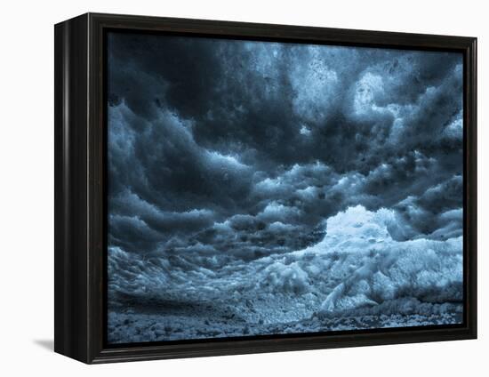 Ice Cave in the Glacier Breidamerkurjokull in Vatnajokull National Park-Martin Zwick-Framed Premier Image Canvas