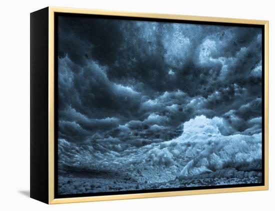 Ice Cave in the Glacier Breidamerkurjokull in Vatnajokull National Park-Martin Zwick-Framed Premier Image Canvas