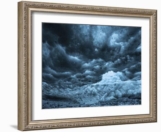 Ice Cave in the Glacier Breidamerkurjokull in Vatnajokull National Park-Martin Zwick-Framed Photographic Print