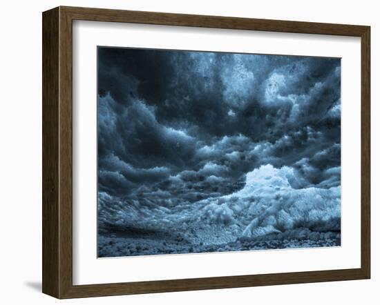 Ice Cave in the Glacier Breidamerkurjokull in Vatnajokull National Park-Martin Zwick-Framed Photographic Print