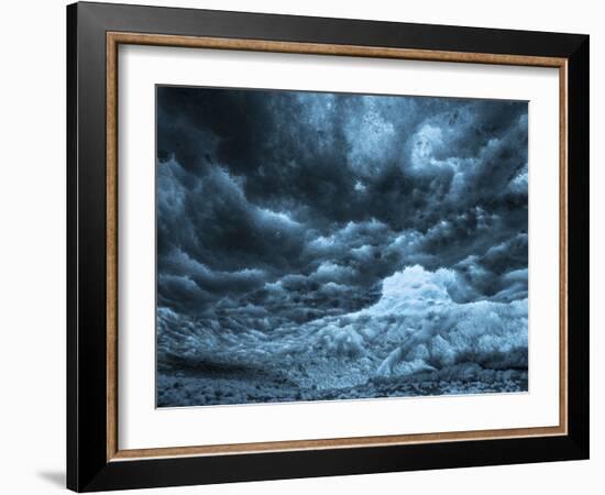 Ice Cave in the Glacier Breidamerkurjokull in Vatnajokull National Park-Martin Zwick-Framed Photographic Print