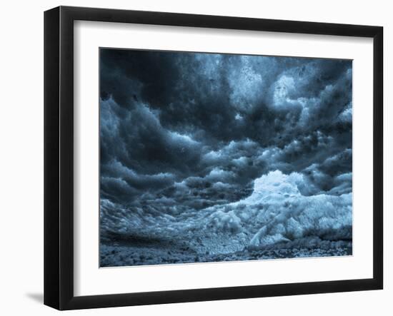 Ice Cave in the Glacier Breidamerkurjokull in Vatnajokull National Park-Martin Zwick-Framed Photographic Print