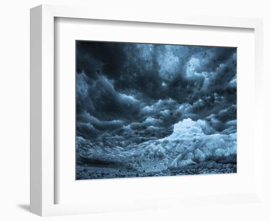 Ice Cave in the Glacier Breidamerkurjokull in Vatnajokull National Park-Martin Zwick-Framed Photographic Print