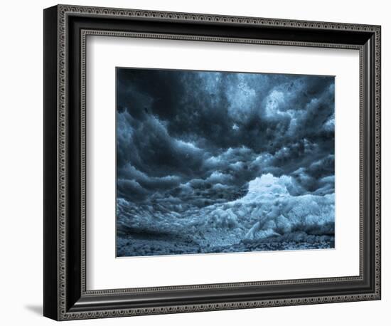 Ice Cave in the Glacier Breidamerkurjokull in Vatnajokull National Park-Martin Zwick-Framed Photographic Print