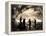 Ice Cave with Party, Mount Rainier, Undated-Asahel Curtis-Framed Premier Image Canvas