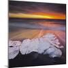 Ice Chunks on the Beach Next to Glacial River Lagoon Jškuls‡rlon (Lake), East Iceland, Iceland-Rainer Mirau-Mounted Photographic Print