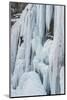 Ice Climber Ascending Stewart Falls Outside of Provo, Utah-Howie Garber-Mounted Photographic Print