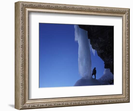 Ice-climber-AdventureArt-Framed Photographic Print