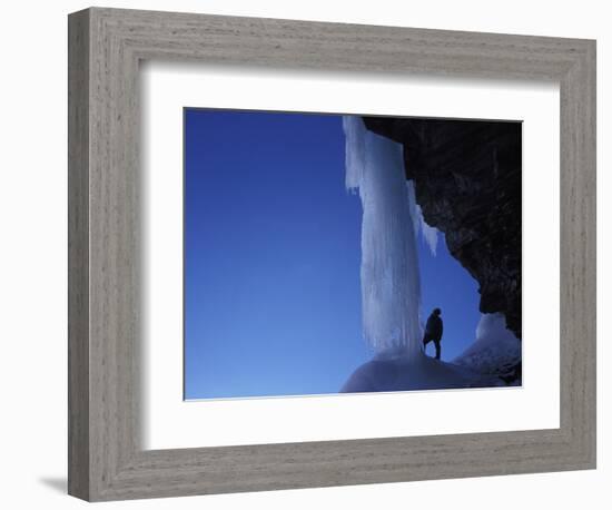 Ice-climber-AdventureArt-Framed Photographic Print