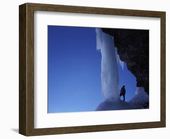 Ice-climber-AdventureArt-Framed Photographic Print