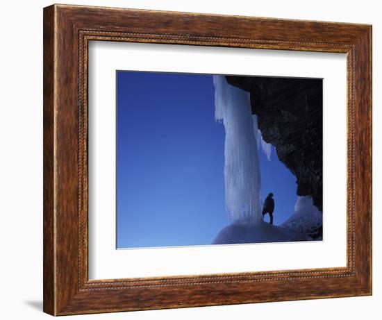 Ice-climber-AdventureArt-Framed Photographic Print