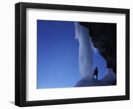 Ice-climber-AdventureArt-Framed Photographic Print