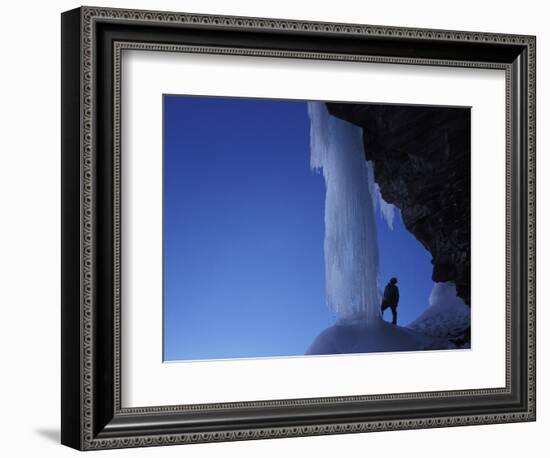 Ice-climber-AdventureArt-Framed Photographic Print