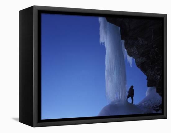 Ice-climber-AdventureArt-Framed Premier Image Canvas