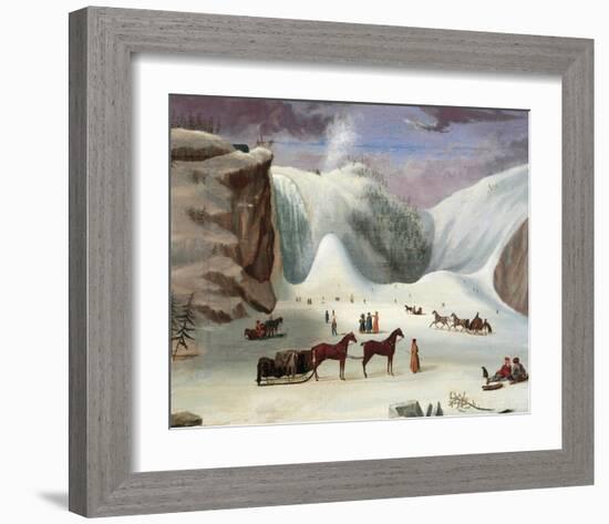 Ice Cone, Montmorency Falls-Robert Clow Todd-Framed Art Print