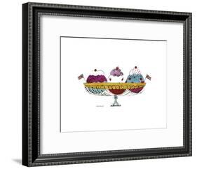 Ice Cream Dessert, c.1959 (3 Scoop)-Andy Warhol-Framed Art Print