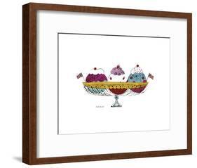 Ice Cream Dessert, c.1959 (3 Scoop)-Andy Warhol-Framed Art Print
