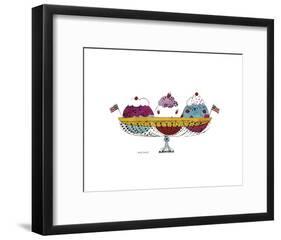 Ice Cream Dessert, c.1959 (3 Scoop)-Andy Warhol-Framed Art Print