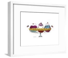 Ice Cream Dessert, c.1959 (3 Scoop)-Andy Warhol-Framed Art Print