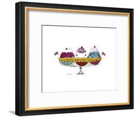 Ice Cream Dessert, c.1959 (3 Scoop)-Andy Warhol-Framed Art Print