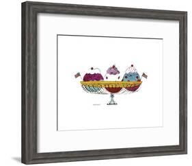 Ice Cream Dessert, c.1959 (3 Scoop)-Andy Warhol-Framed Art Print