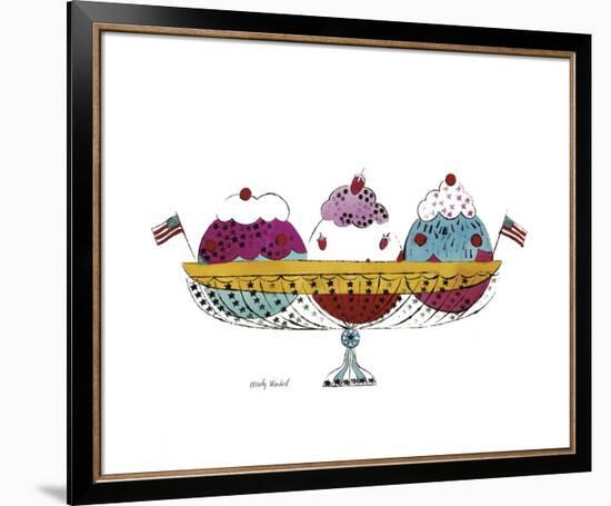 Ice Cream Dessert, c.1959 (3 scoop)-Andy Warhol-Framed Art Print