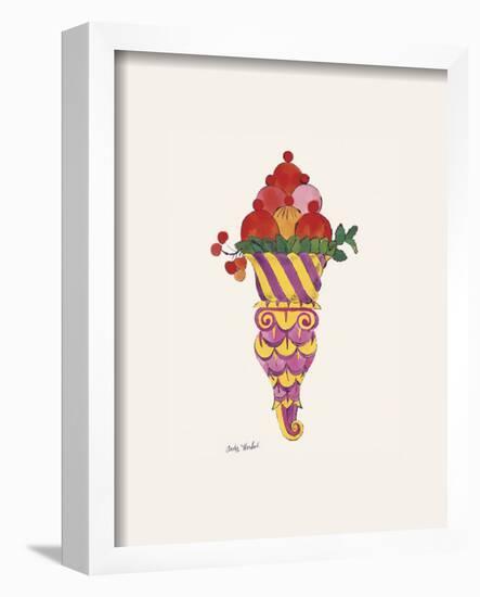 Ice Cream Dessert, c.1959 (Fancy Red)-Andy Warhol-Framed Art Print