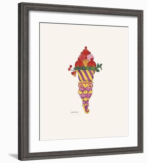 Ice Cream Dessert, c. 1959 (fancy red)-Andy Warhol-Framed Art Print